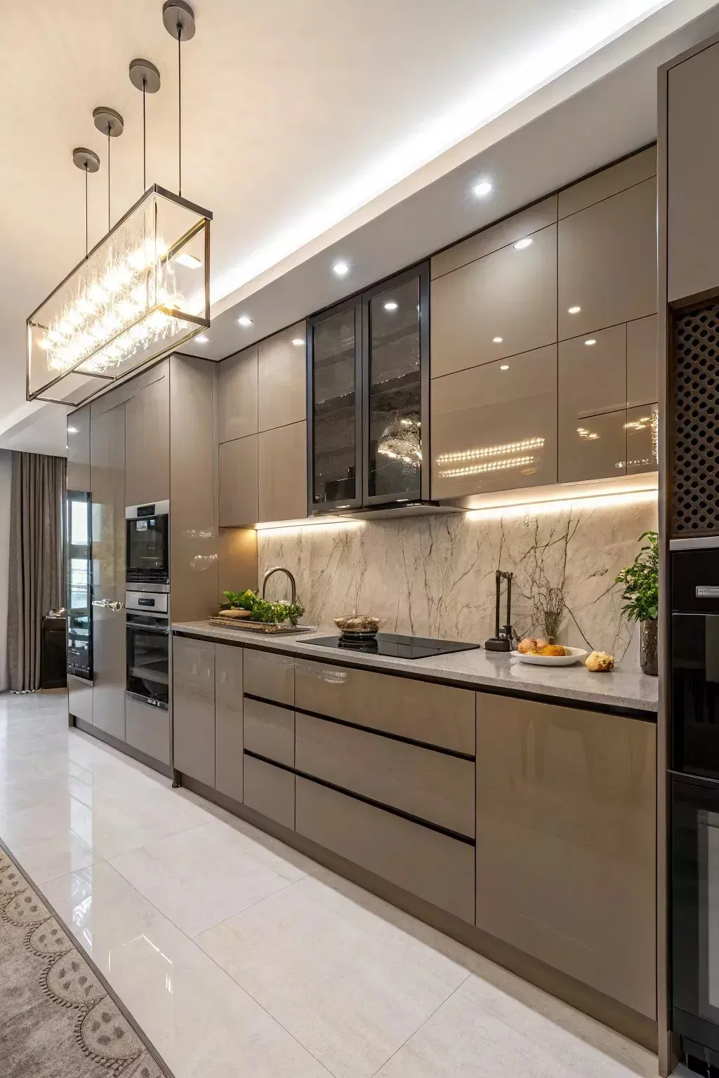 Lacquer Finish Modern Kitchen Cabinets Cbmmart Custom Furniture Factory