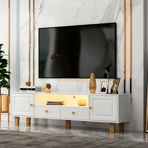 Modern Stylish Design 63 Inch TV Stand with LED Remote Control Light
