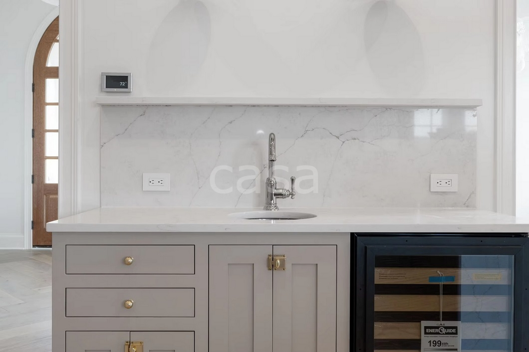 Custom America Style Home Furniture Frame/Frameless Solid Wood White Shaker Maple Kitchen Cabinets