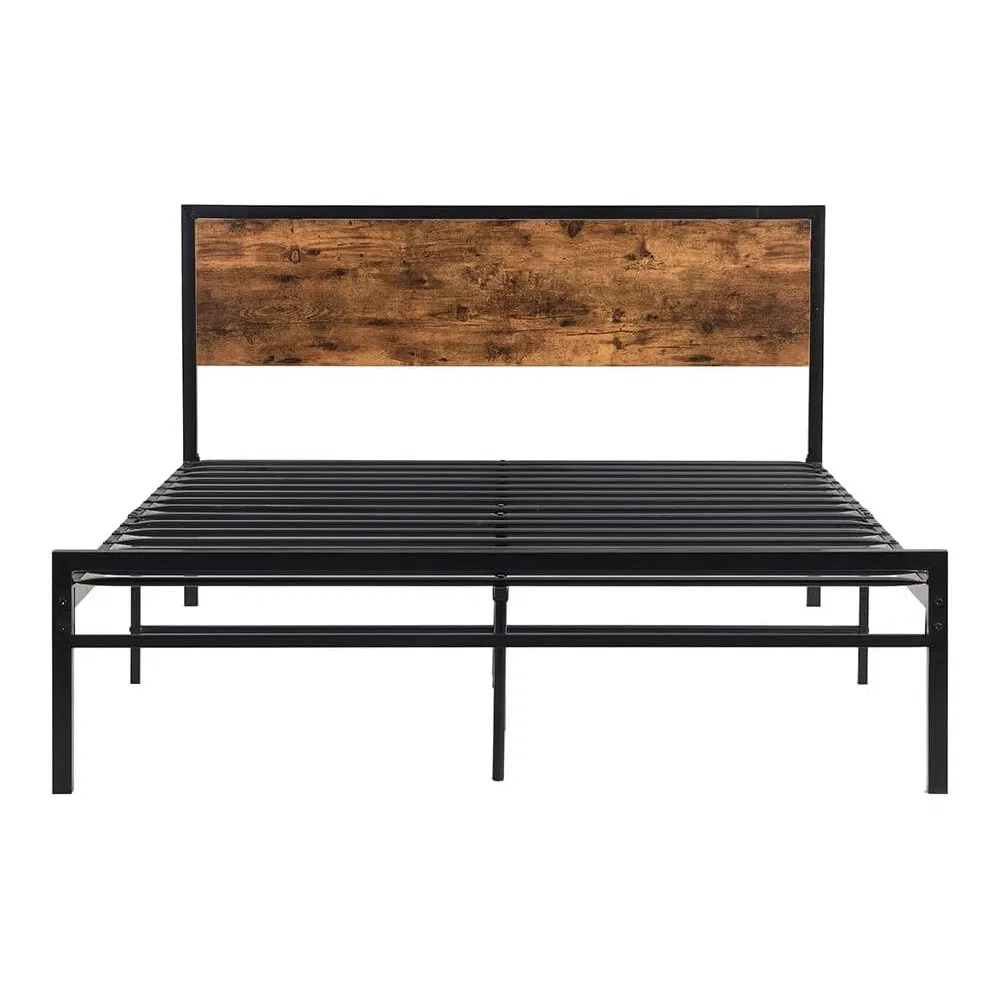 Steel Single Home Bedroom Furniture Frame Storage Platform Mattress Foundation Bed Base Full Queen Metal Folding Beds Frame for Home Hotel Furniture