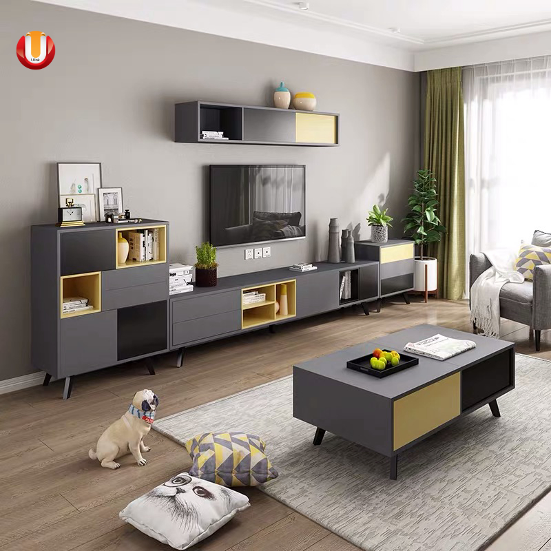 Coffee Table TV Cabinet Stand for Home Bedroom Living Room Design