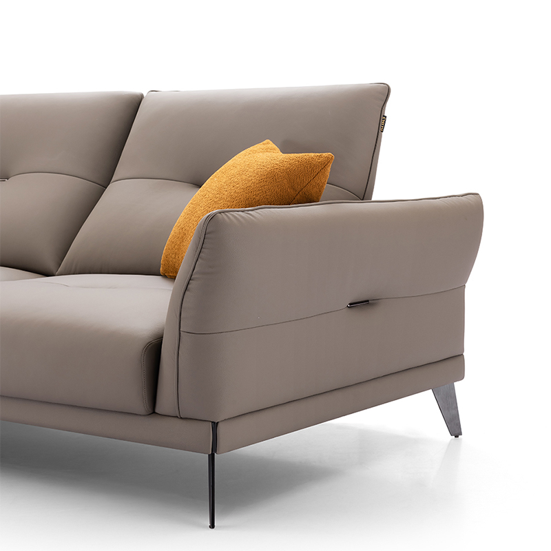 China Factory Modern Luxury Stylish Deisgn Living Room Home Furniture Gray Seating Sectional Fabric Sofa