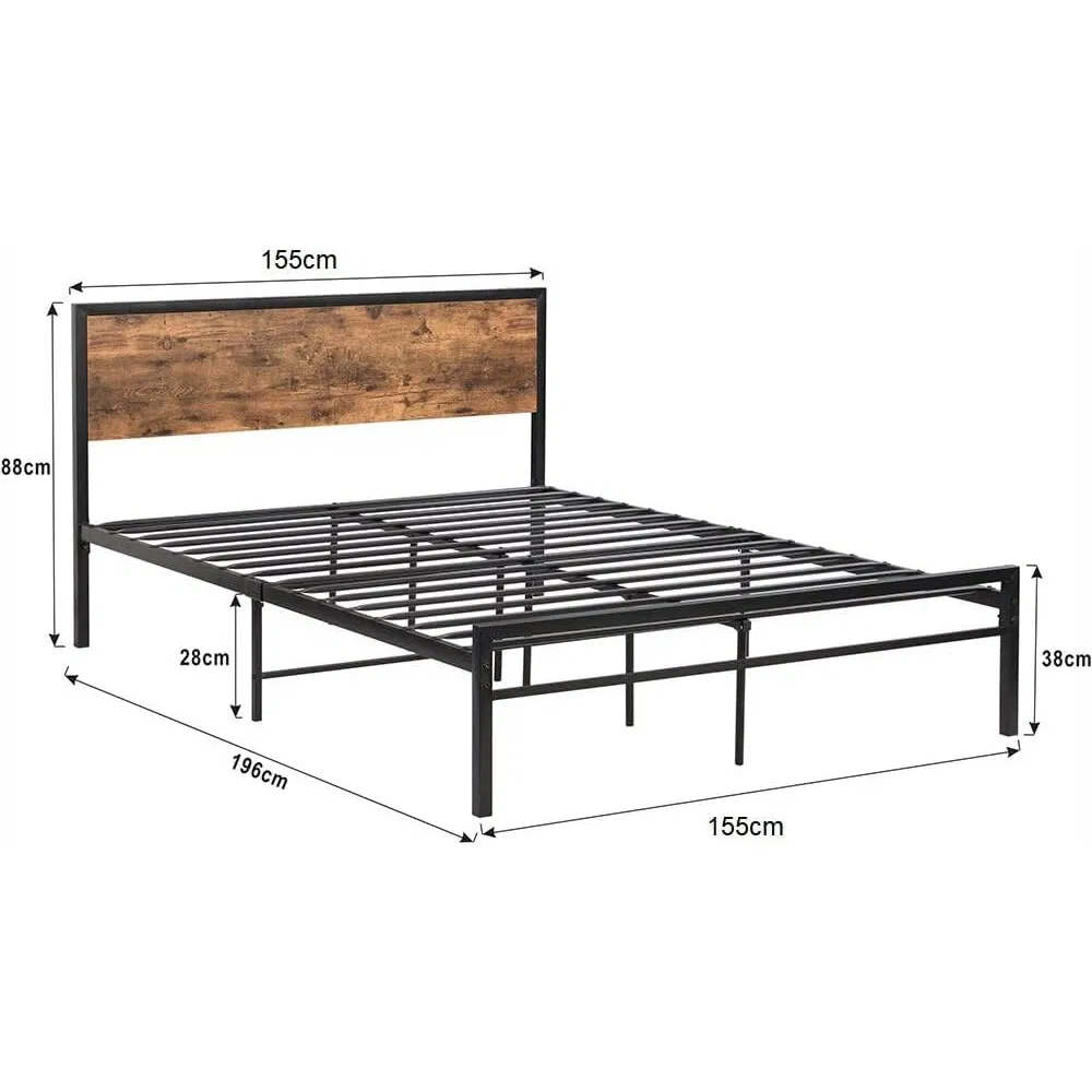 Steel Single Home Bedroom Furniture Frame Storage Platform Mattress Foundation Bed Base Full Queen Metal Folding Beds Frame for Home Hotel Furniture