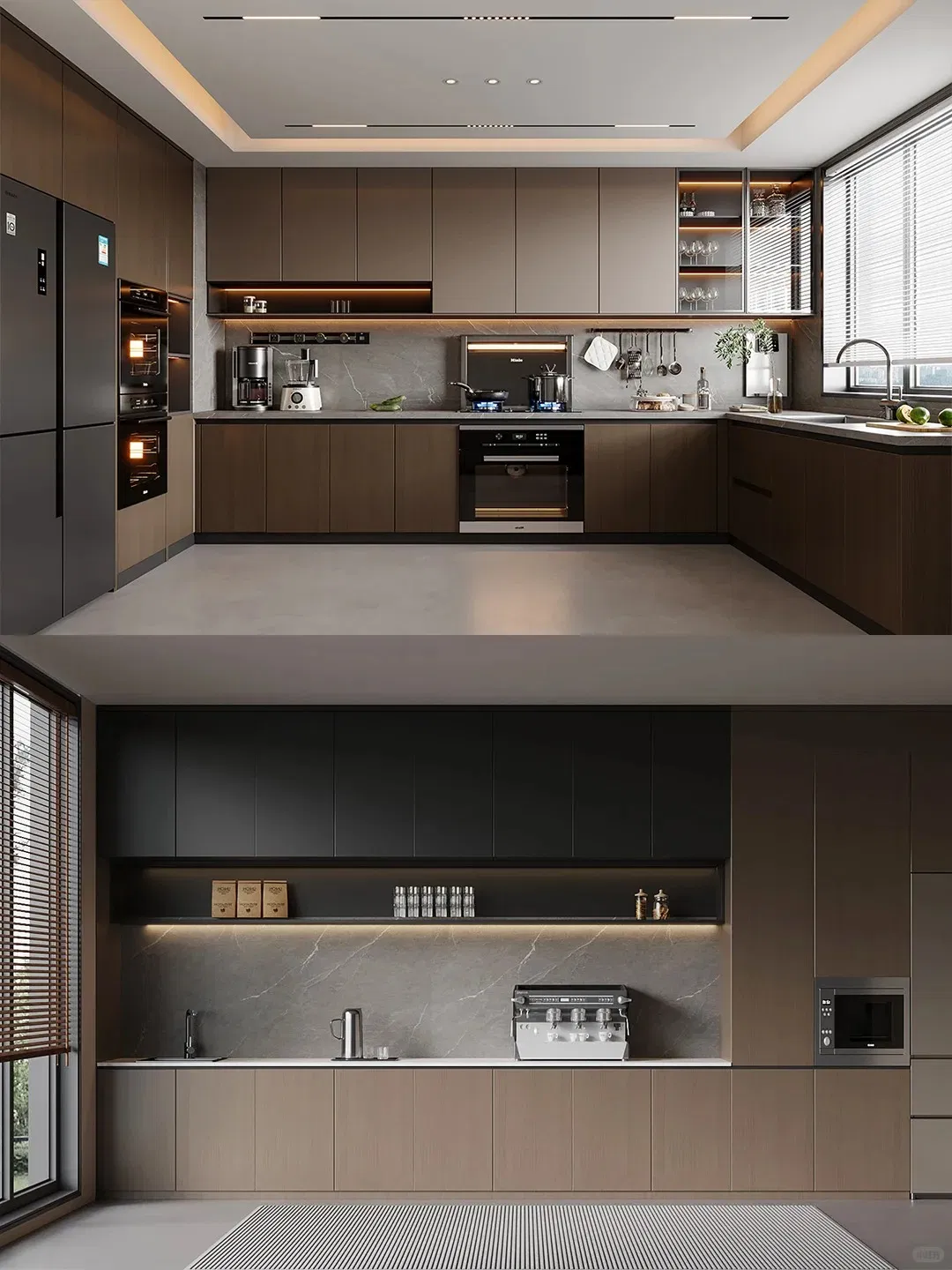 Elegant Customized Kitchen Cabinet Foshan Furniture Home Style Modern Wall Tiles