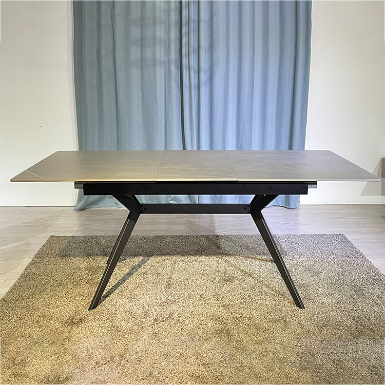 Modern Home Restaurant Furniture Set Special Metal Ceramic / Marble Dining Room Table