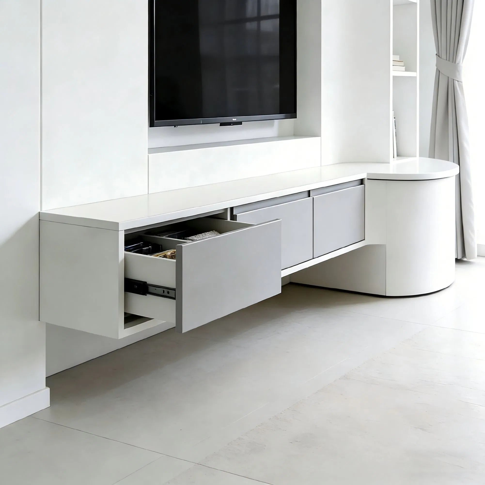 High Performance Popular Acrylic Living Room TV Cabinet Stand Unit