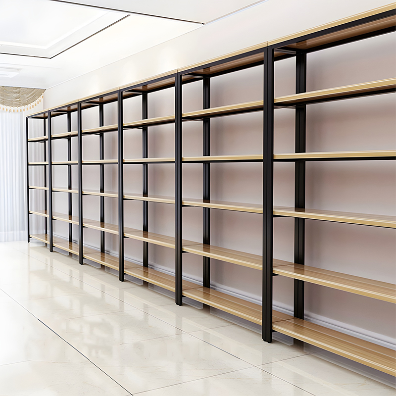 Metal Library Bookshelf Home Furniture Storage Rack Book Cabinet