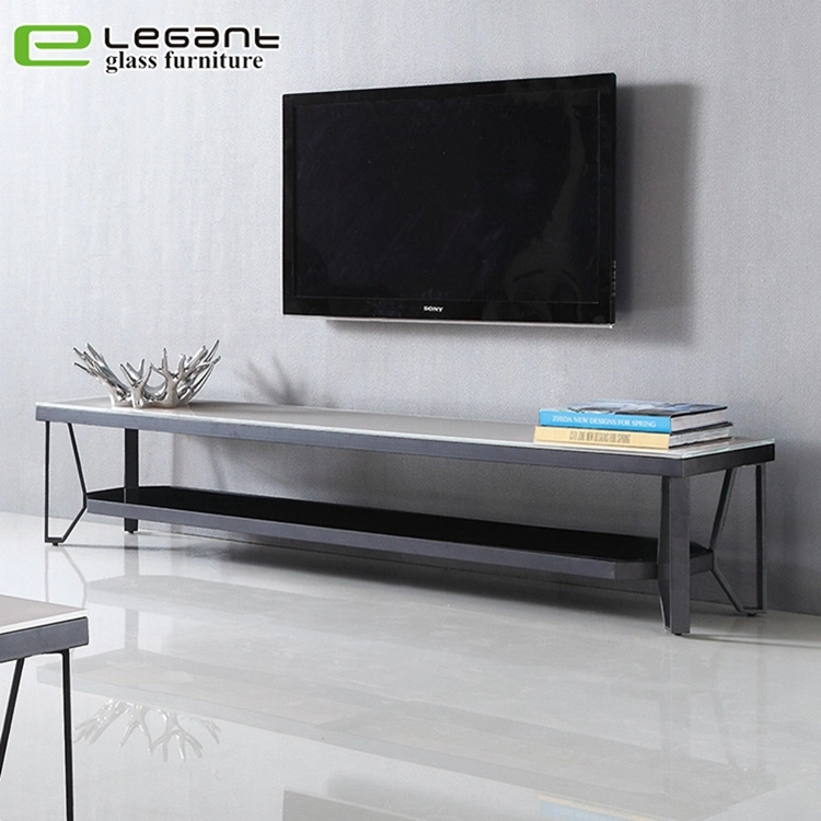 12mm Hot-Bending Glass TV Stand of Modern Style
