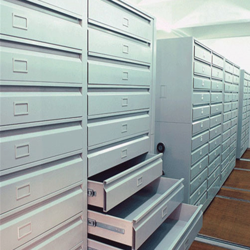 Customized Library Compact Shelving Space-Saving High-Density Book Shelf Manual Mobile Shelving