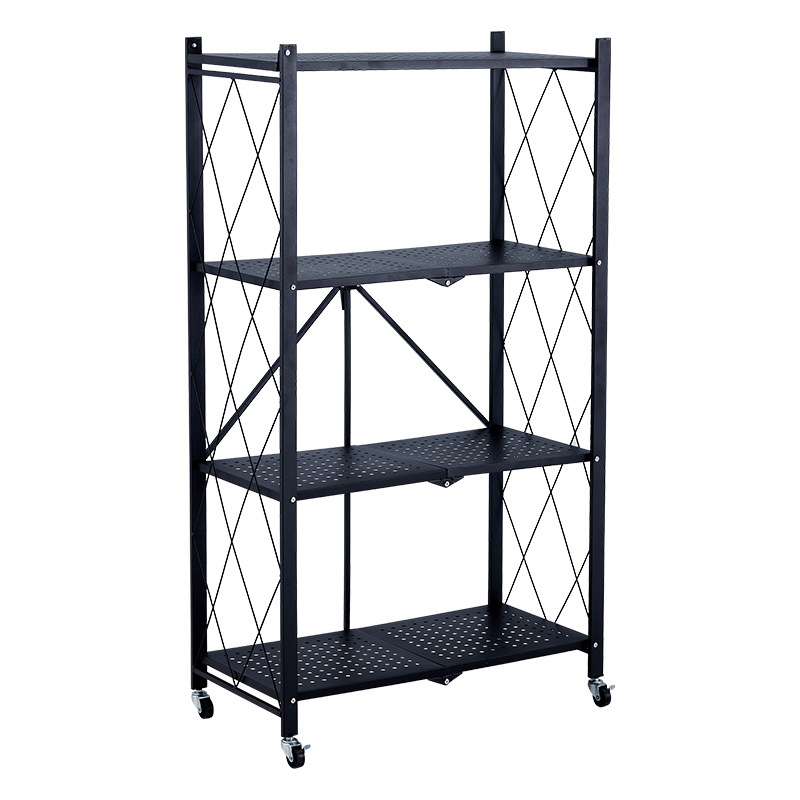 Hot Selling Home Kitchen School Folding Adjustable Rack Storage Shelf Book Shelves for Home Decor