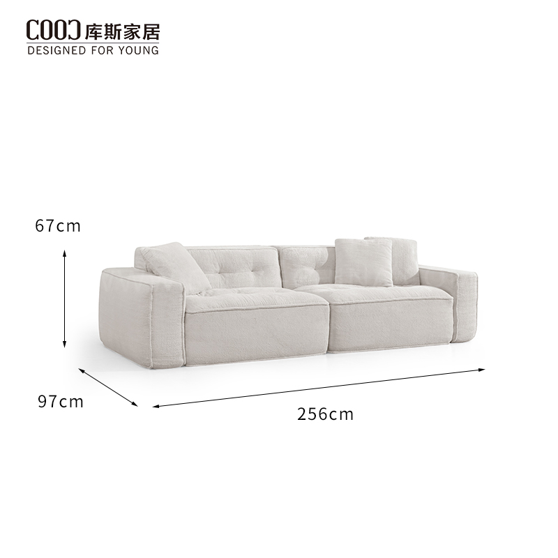 Modern Luxury Tufted Design Fabric Compression Foam Furniture Compress Boneless Sponge Couch Sectional Vacuum Compressed Frameless Sofa for Living Room