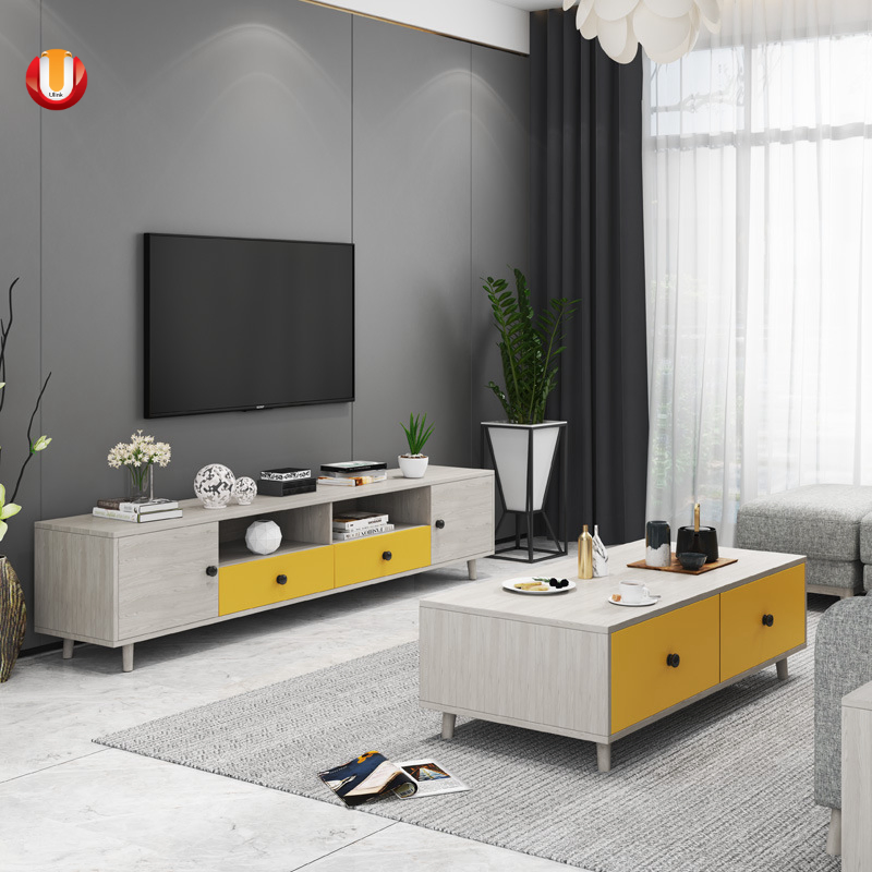 Coffee Table TV Cabinet Stand for Home Bedroom Living Room Design