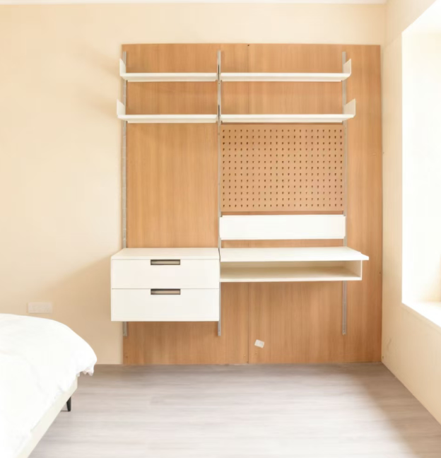 Custom Size Flexible Detachable Metal Adjustable 5-Layer Standing Storage Shelf for Bookshelves