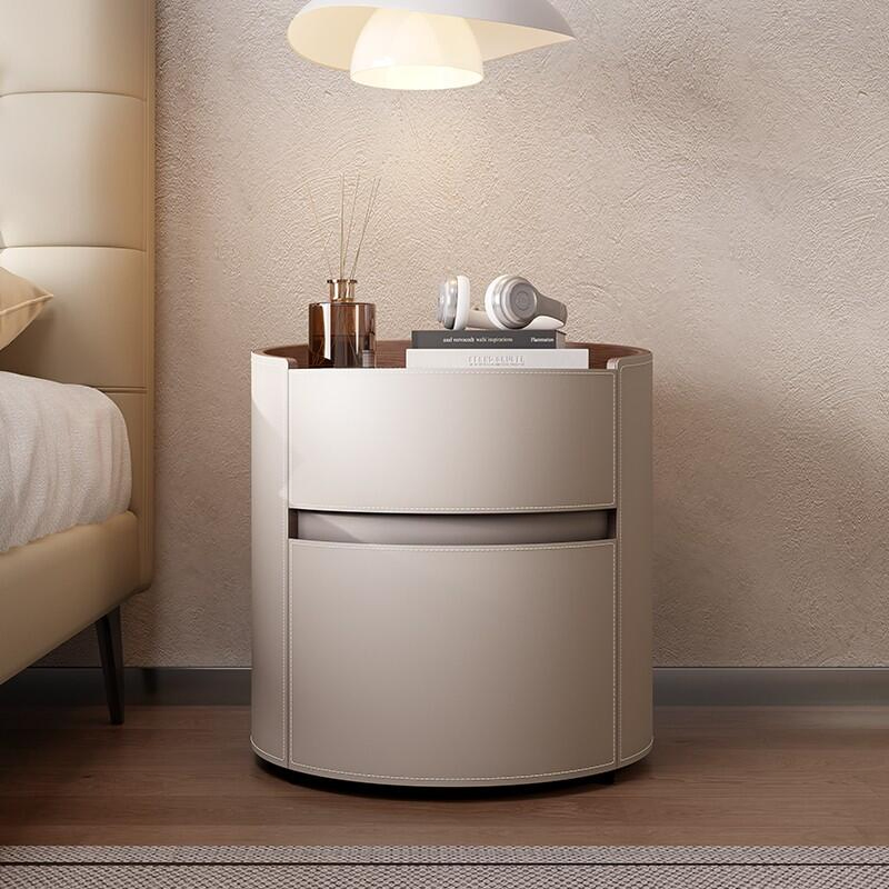 Modern Round Nightstand: Simple Design, Elegant Decoration Choice