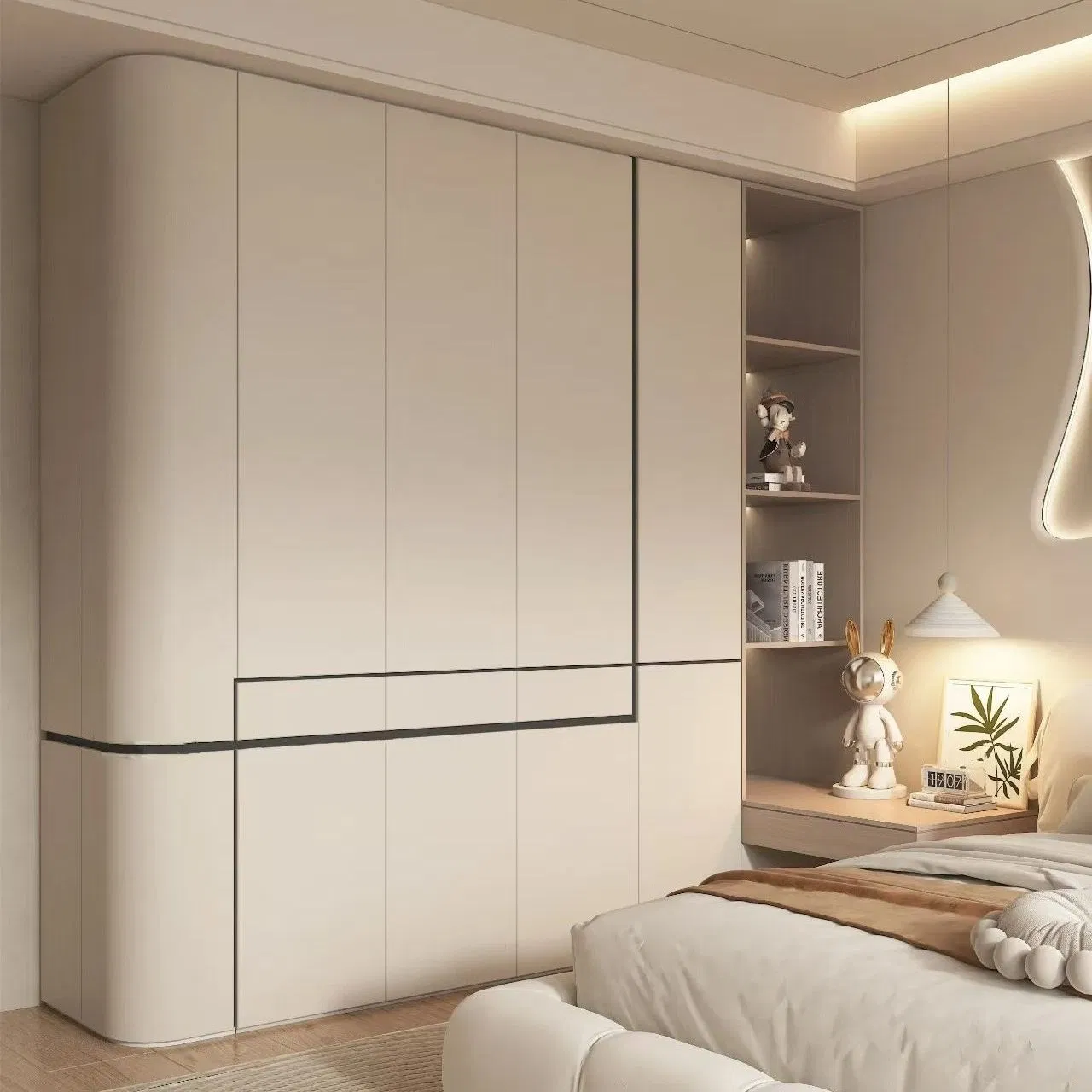 Modern Wardrobe Cabinet Bedroom Custom Closet Furniture Wood Storage