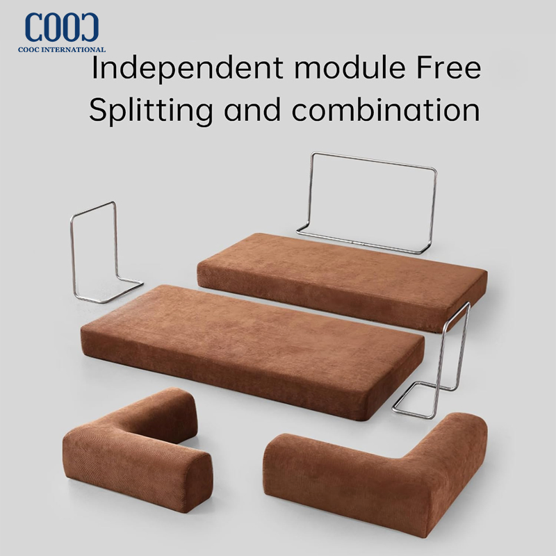 Wholesale Foshan Modern Design Living Room Furniture Boneless Modular Vacuum Foam Sectional Fabric Compressed Sofa Couch Bed for Home Furniture Hotel Villa