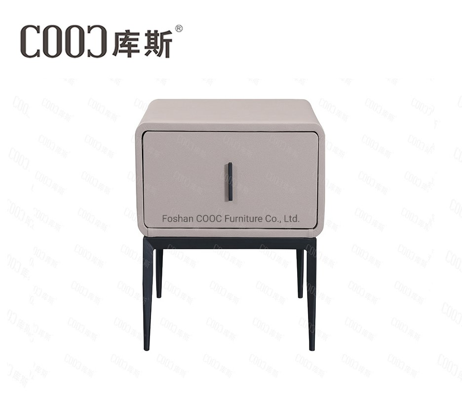 Modern European Style Bedroom Furniture Artificial Leather Nightstands