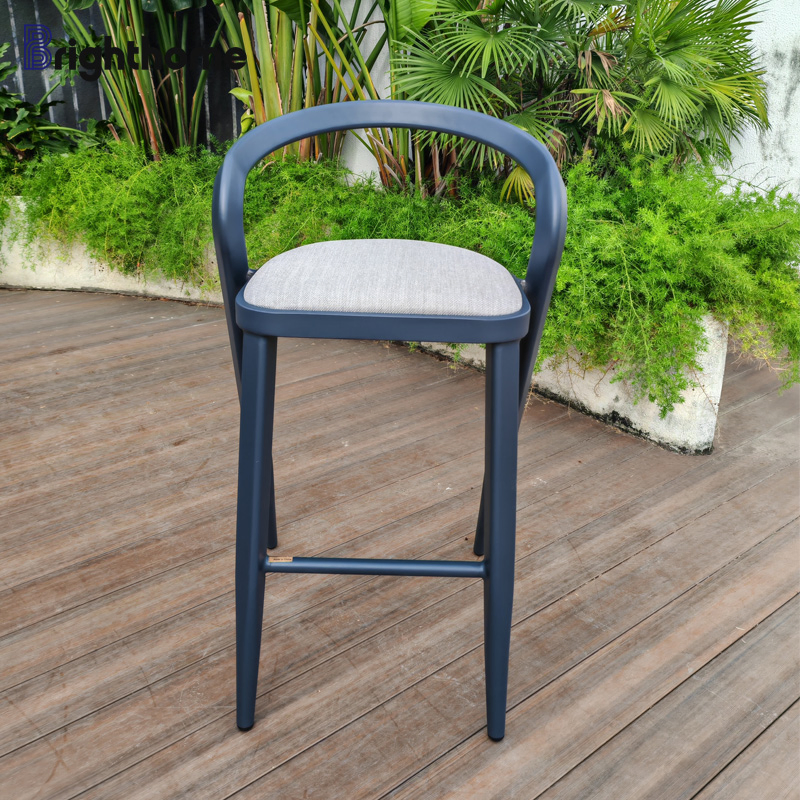 Wholesale Coffee Shop Home Aluminium Garden Outdoor Bar Chair Stools