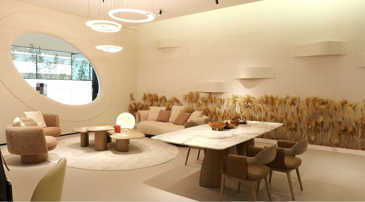 Contemporary Home Wooden Furniture Marble Top Modern Restaurant Dining Table