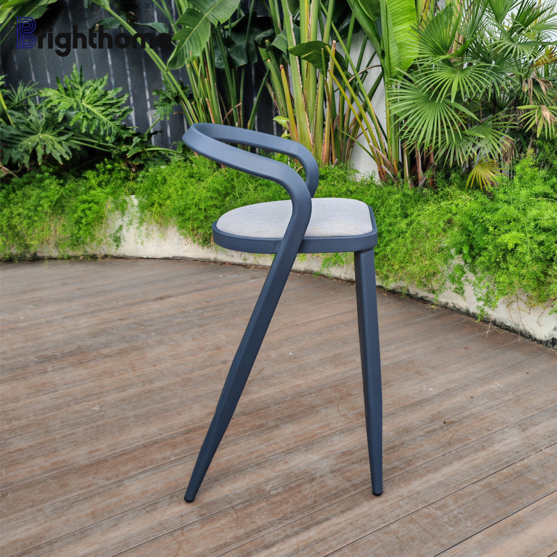Wholesale Coffee Shop Home Aluminium Garden Outdoor Bar Chair Stools