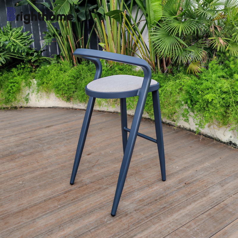 Wholesale Coffee Shop Home Aluminium Garden Outdoor Bar Chair Stools