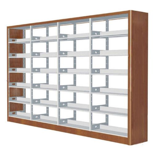 Factory Best Price Conventional Book Shelf Library Shelf Steel-Wood Bookshelf
