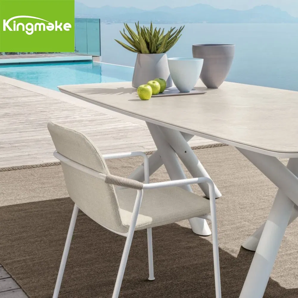 Garden Furniture Luxury Furniture Aluminum and Rope Outdoor Bar Stools