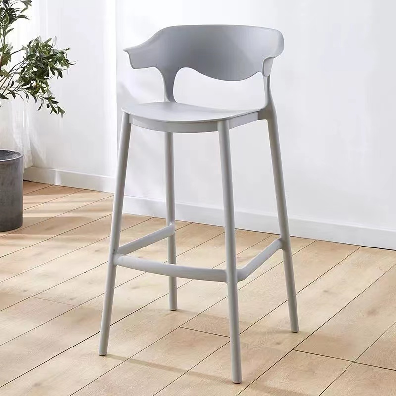 Wholesale Modern Commercial Furniture Restaurant Kitchen Chairs Plastic Stackable Outdoor Bar Stool