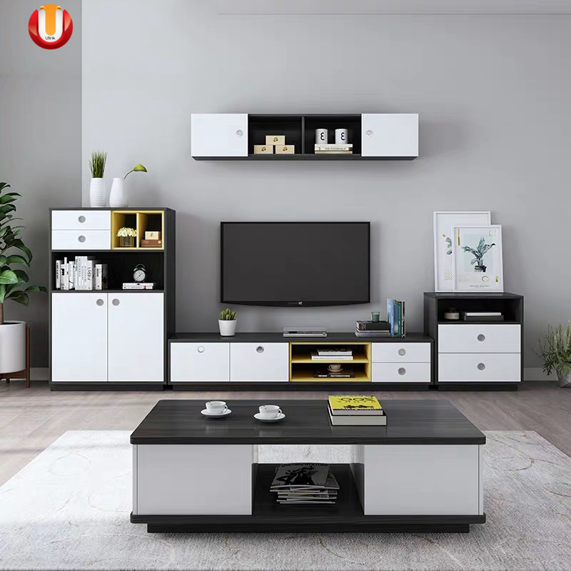Modern Wooden Office Home Hotel Living Room Furniture Coffee Table TV Cabinet