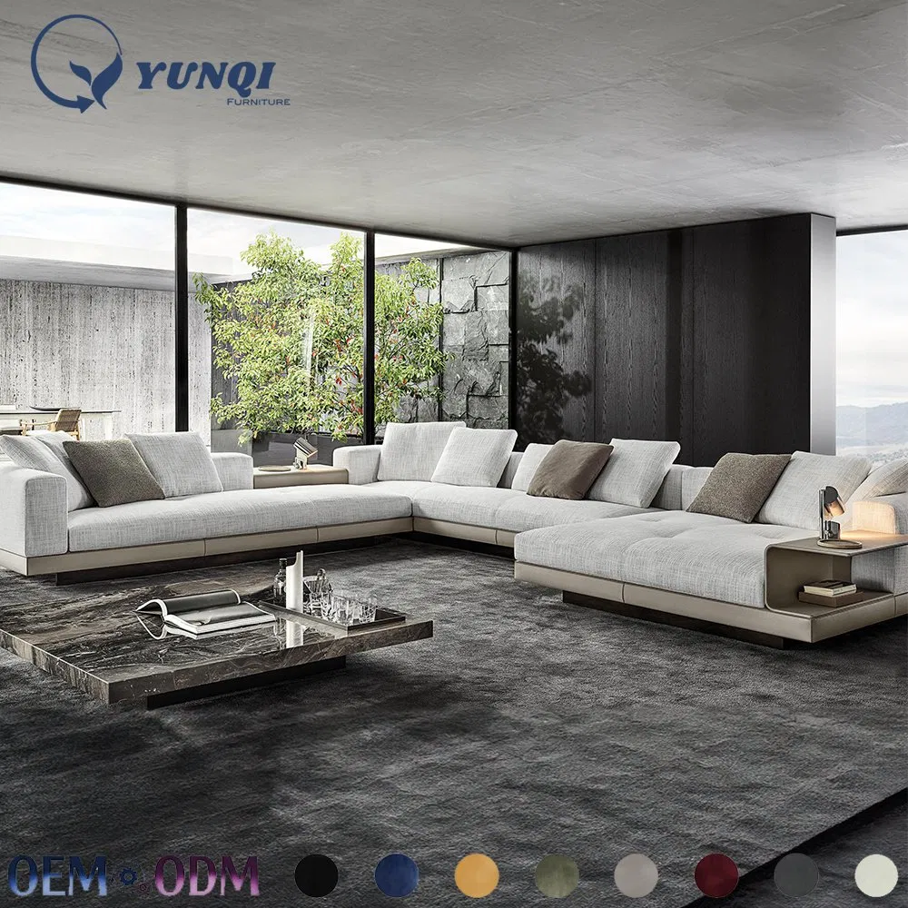 Italian Design L Shape Sectional Living Room Corner Couch Modern Modular Sofa