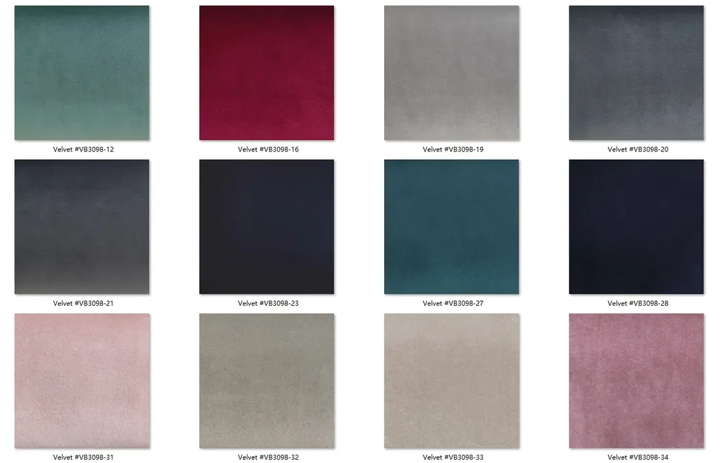 Velvet Color Swatches