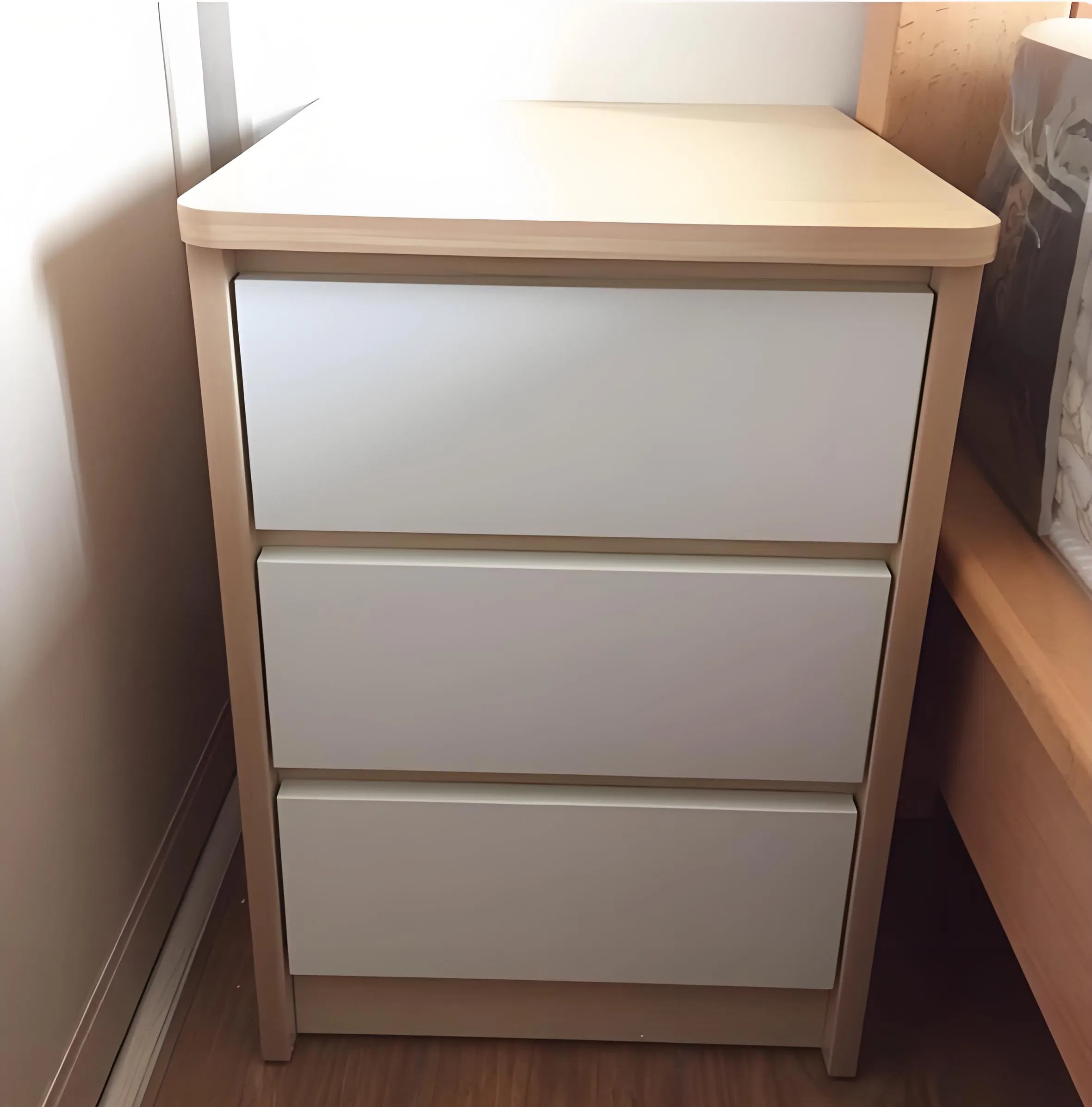 Chic Nightstand Featuring USB Charging for Easy Device Access