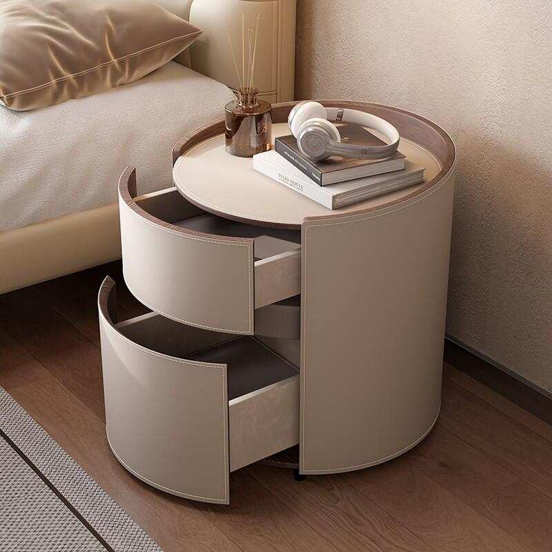 Modern Round Nightstand: Simple Design, Elegant Decoration Choice