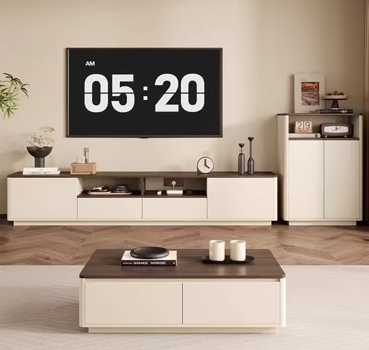 Premium Solid Wood TV Stand with Storage for Home