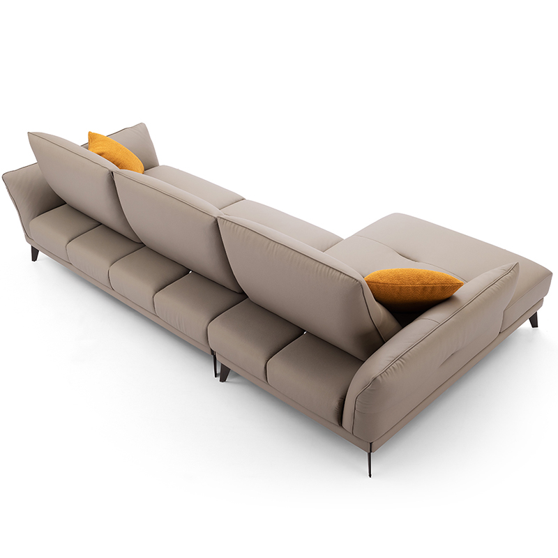 China Factory Modern Luxury Stylish Deisgn Living Room Home Furniture Gray Seating Sectional Fabric Sofa