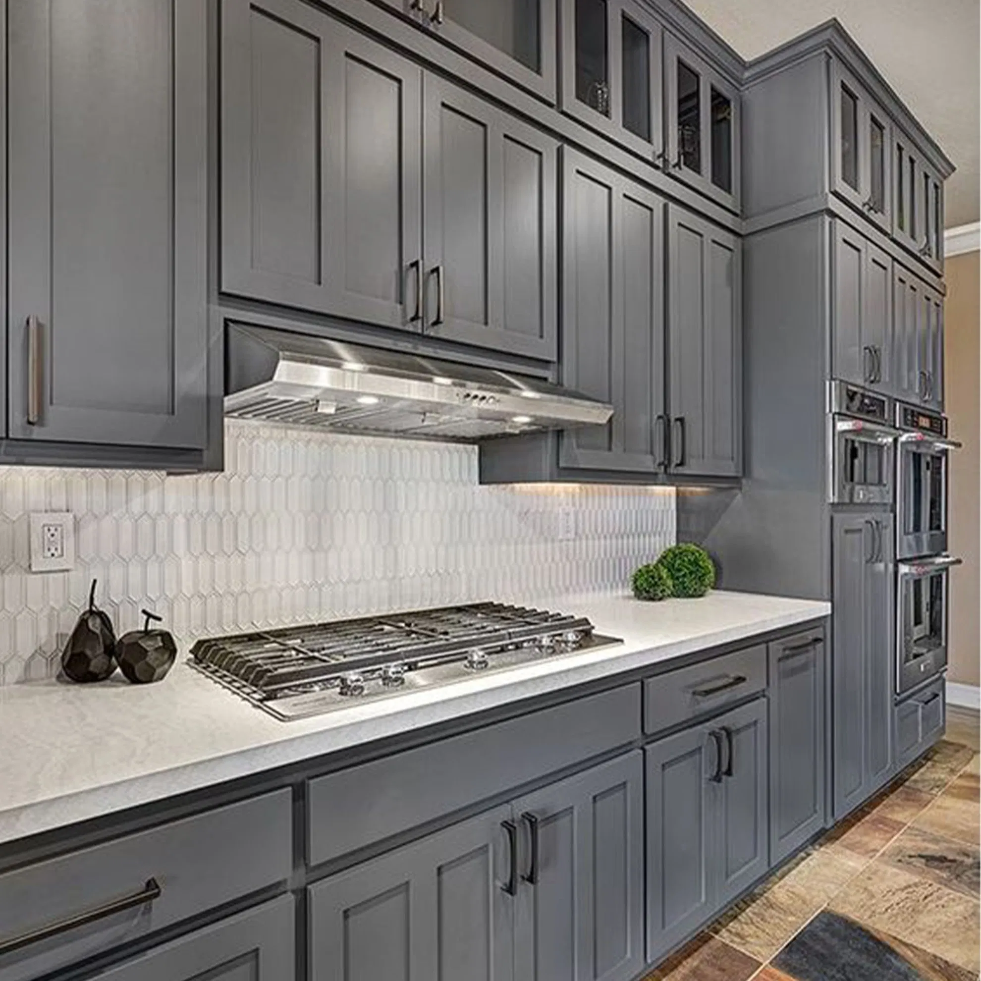 Custom Wholesale European Style Kitchen Cabinets Vietnam Factory for USA