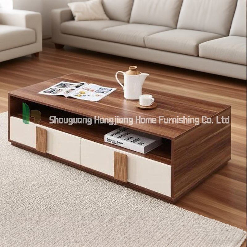 Simple Modern Small Household Square Scandinavian Style Slab Coffee Table