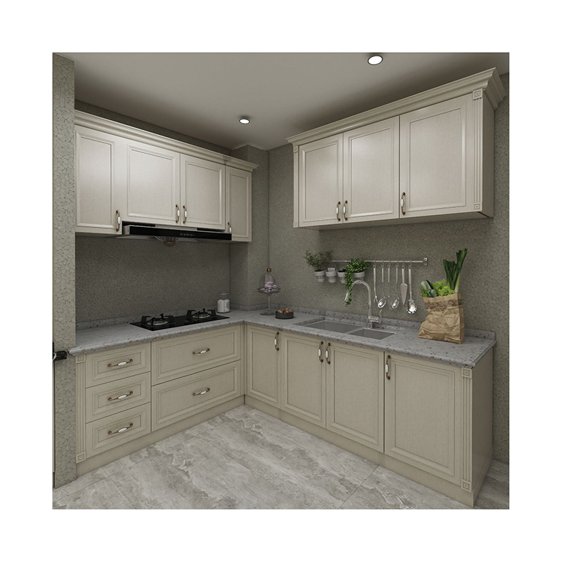 Custom New Design Modern High Gloss Slim Tall Uni Upper Corner Narrow White Shaker Carved Solid Dark Wood Rta Lacquer Modular/MDF/PVC/Melamine Kitchen Cabinet