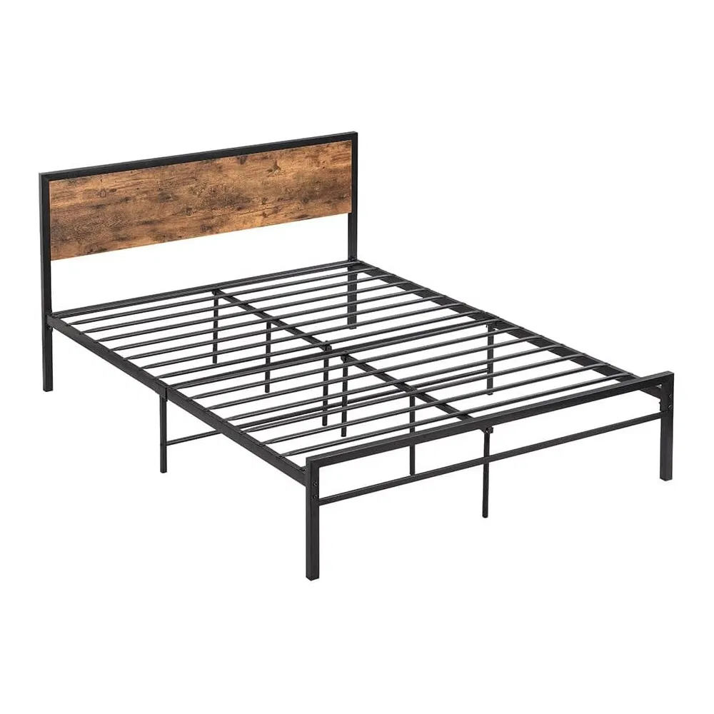 Steel Single Home Bedroom Furniture Frame Storage Platform Mattress Foundation Bed Base Full Queen Metal Folding Beds Frame for Home Hotel Furniture