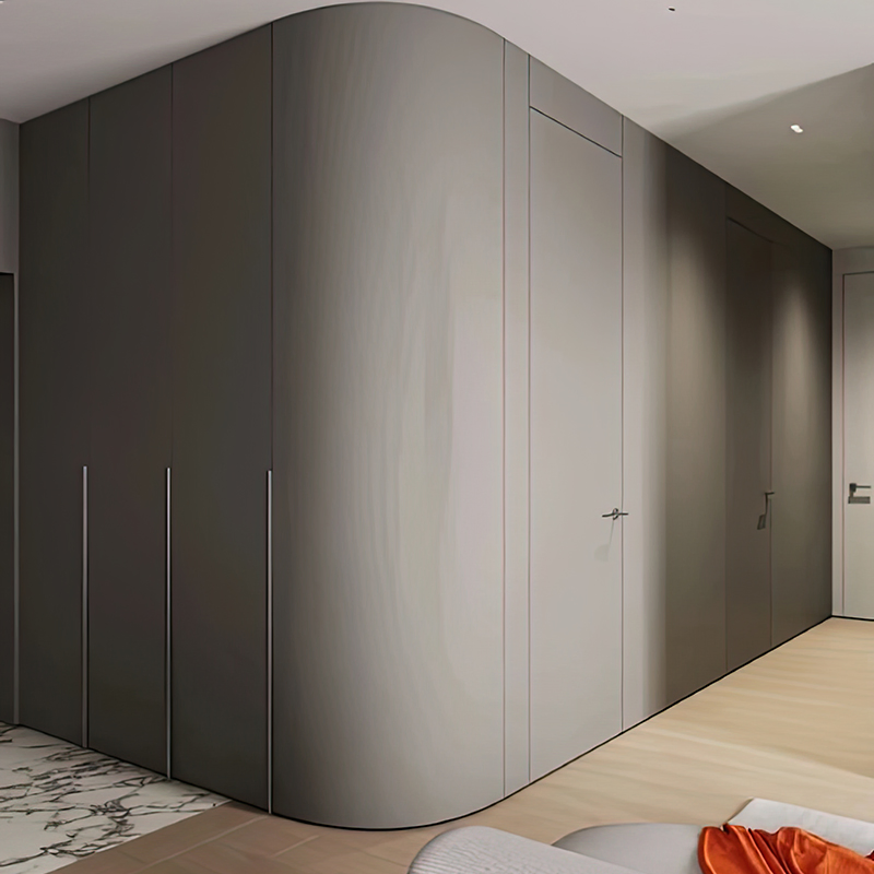 White Modern Wooden Bedroom Furniture Custom Sliding Door Closet Storage Armoire Solid Wood Wardrobe