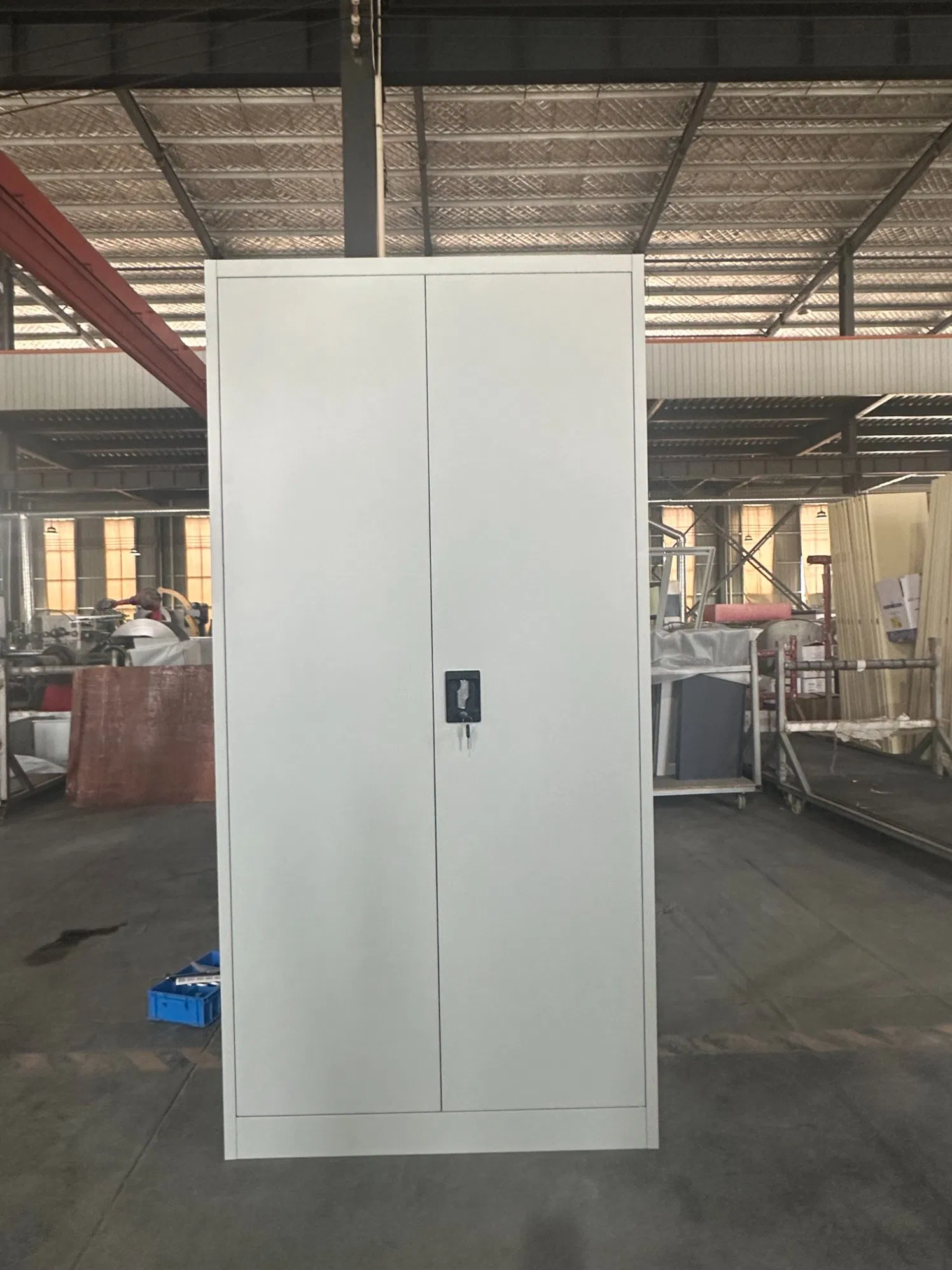 Durable Metal Locker Cabinet Multi-Use Wardrobe 2 Door Steel Closet Almirah Bedroom Furniture