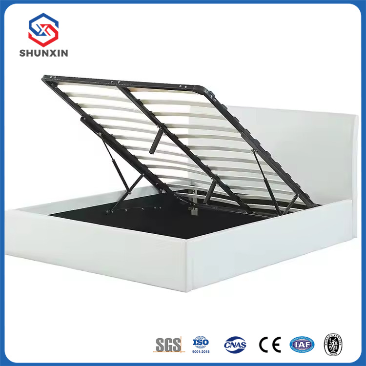 Cheap Upholstered Storage Bed Material Headboard King Size Bed Frame