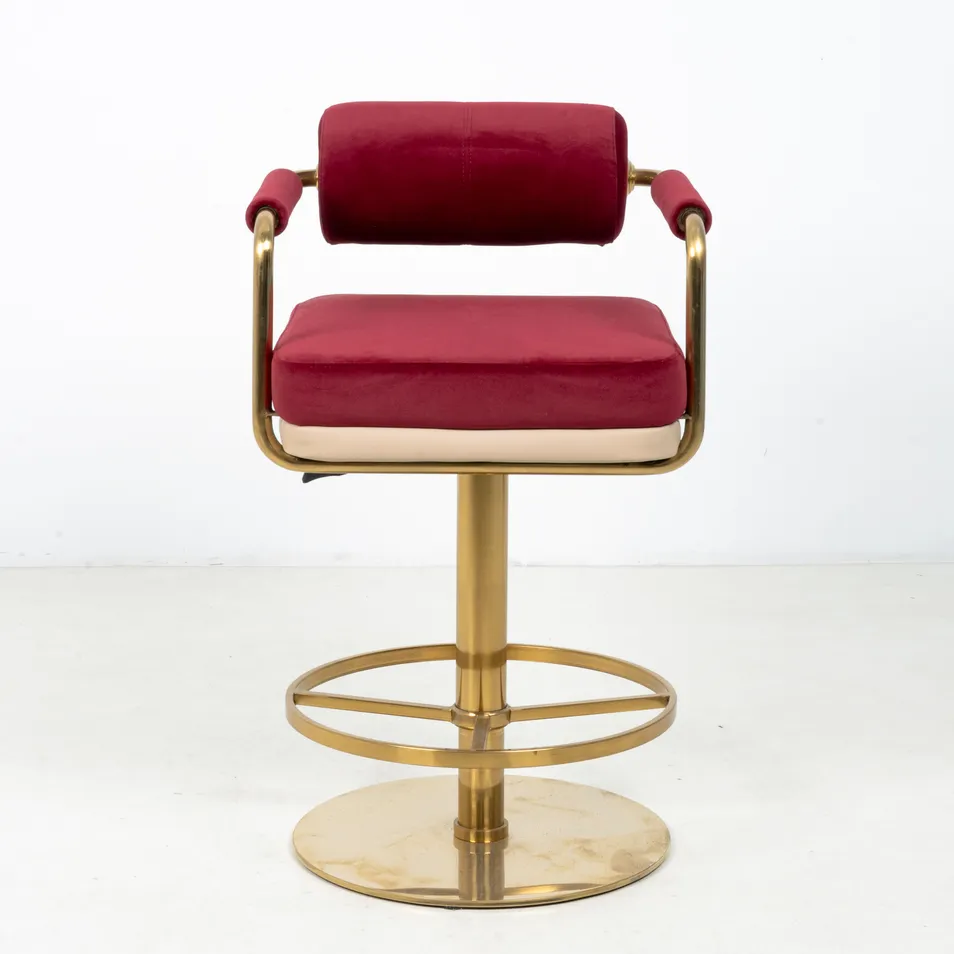 Velvet Bar Stool Swivel