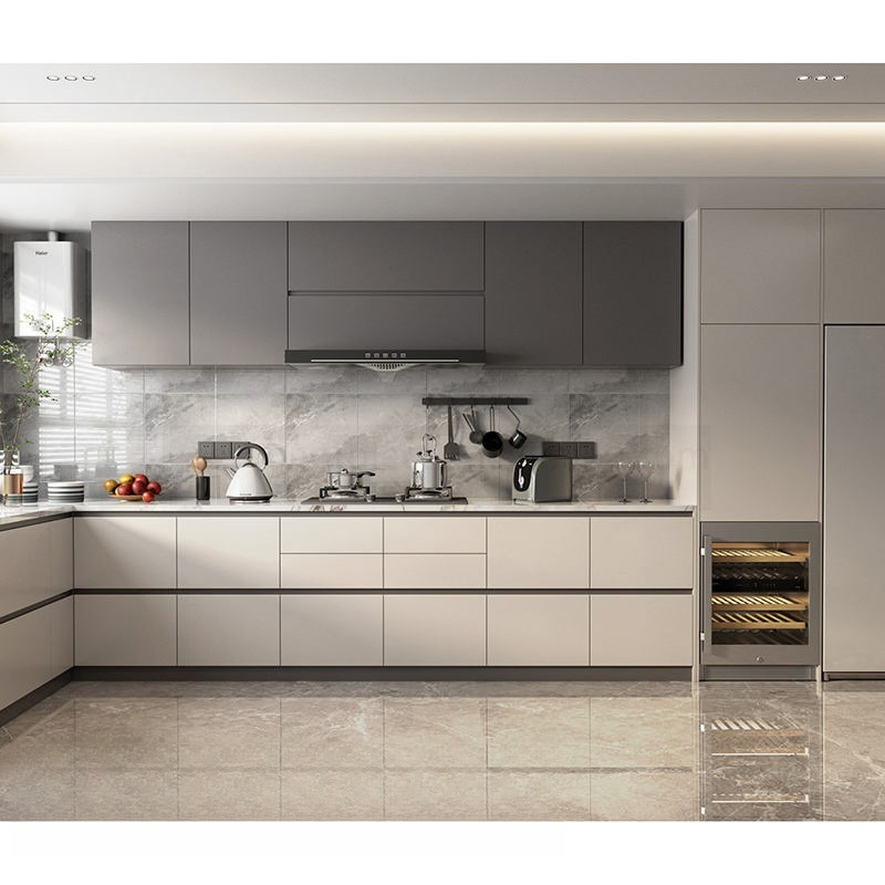 Factory Customized Modern Kitchen Cabinet High Gloss Kitchen Furniture for Villa