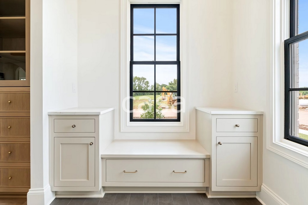 Custom America Style Home Furniture Frame/Frameless Solid Wood White Shaker Maple Kitchen Cabinets