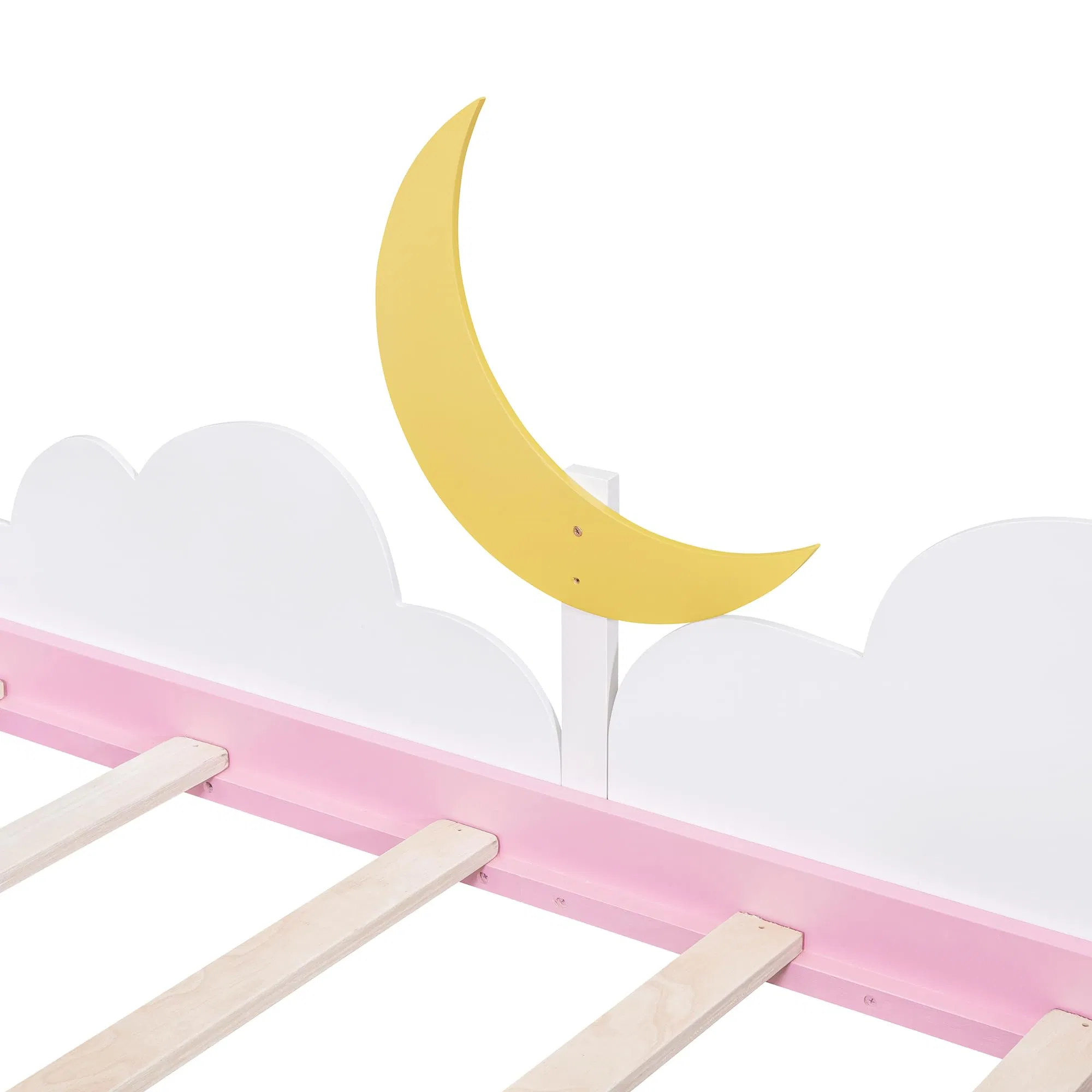 Twin Platform Bed Frame with 2 Storage Drawers, Wood Twin Bed Frames for Toddler Girls Boys