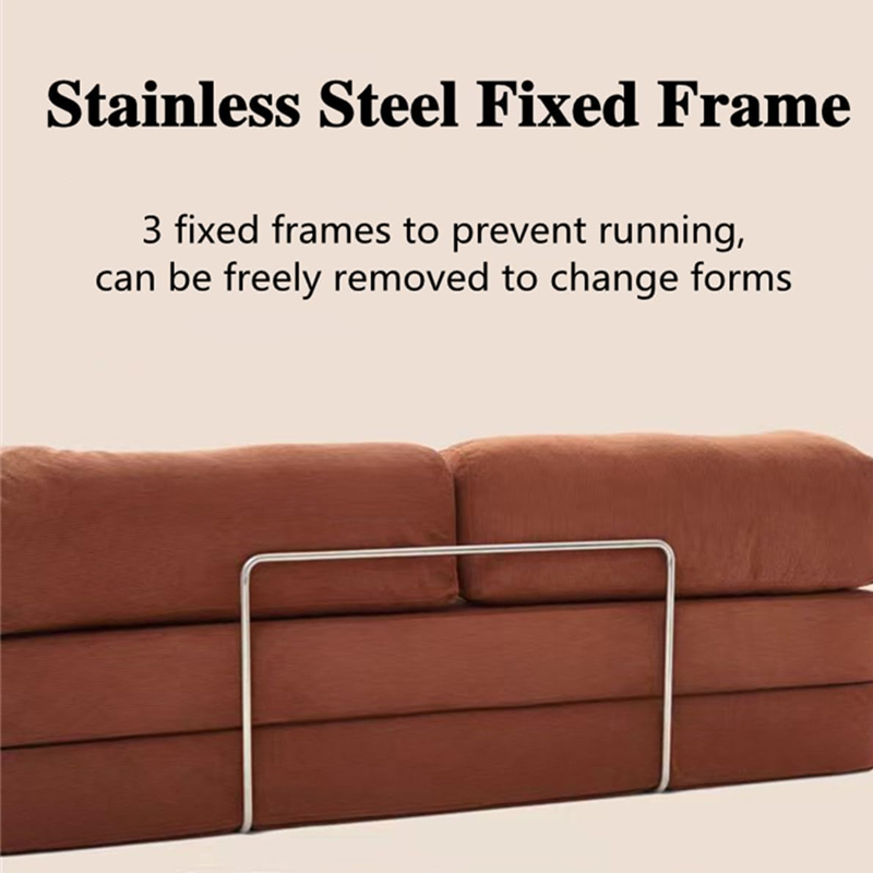 Wholesale Foshan Modern Design Living Room Furniture Boneless Modular Vacuum Foam Sectional Fabric Compressed Sofa Couch Bed for Home Furniture Hotel Villa