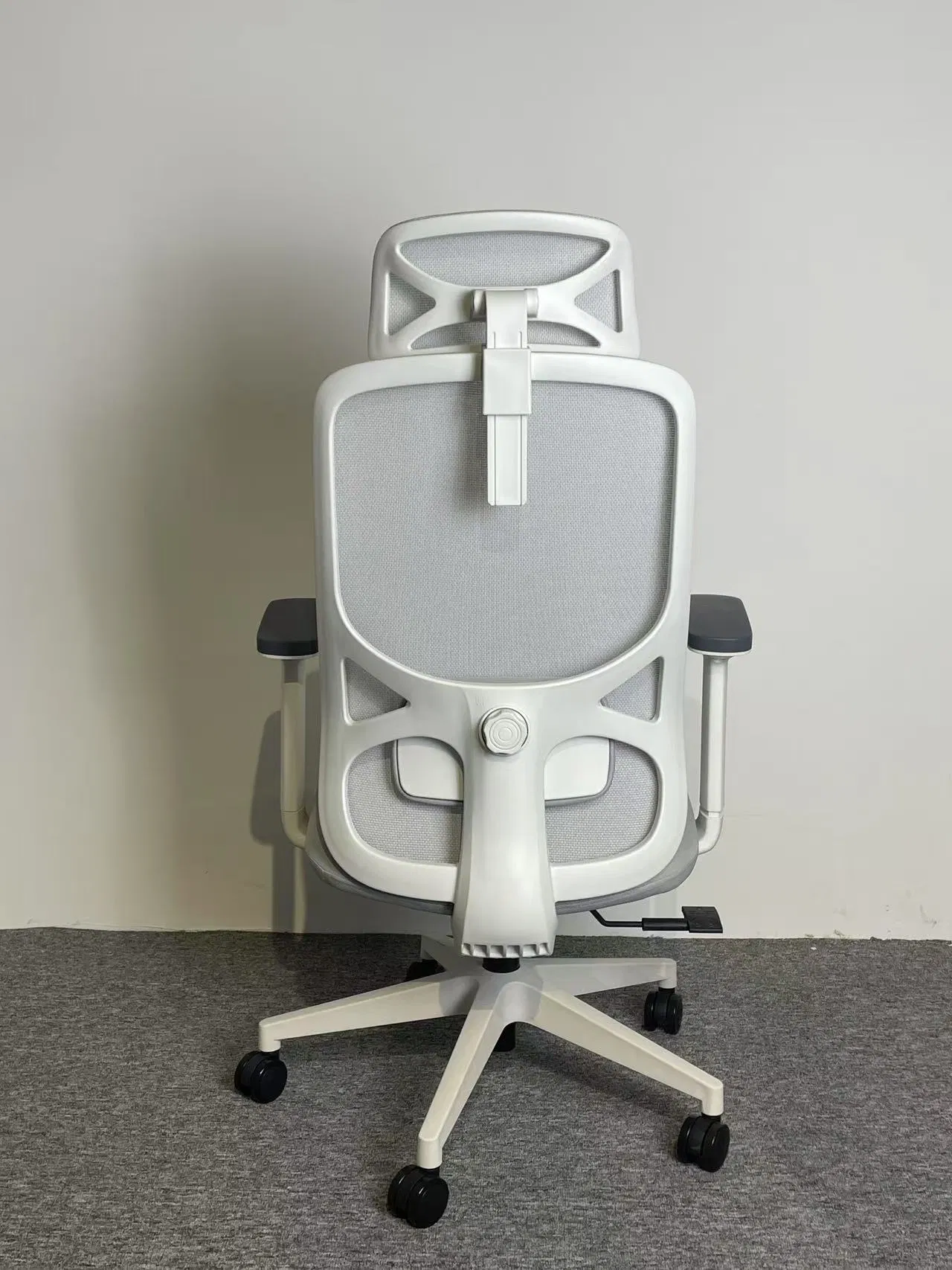 Adjustable Mesh Plastic Office Chair with Headrest - Ergonomic Wholesale Swivel Computer Desk Chair for Long Hours Sitting, Home Furniture, Gaming