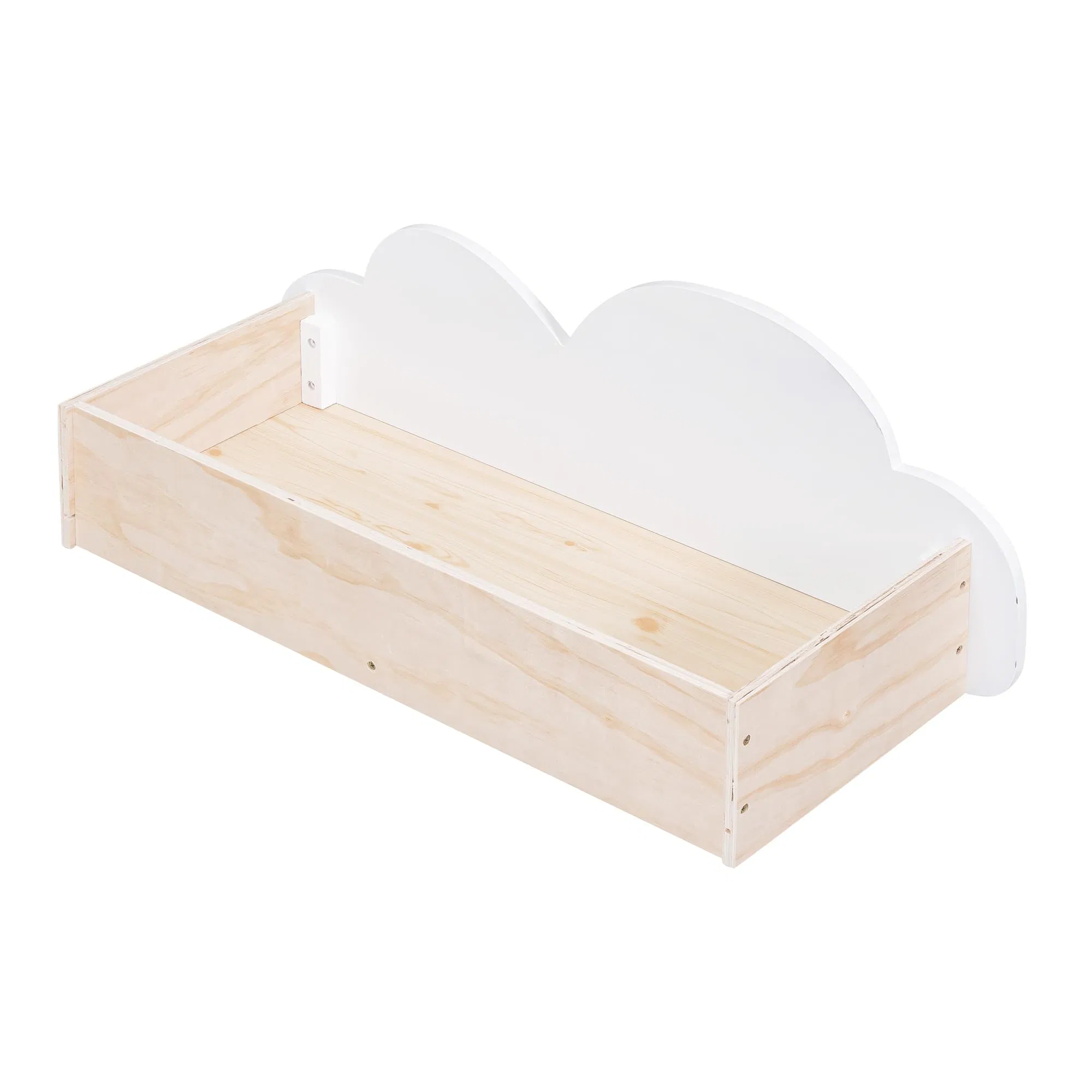 Twin Platform Bed Frame with 2 Storage Drawers, Wood Twin Bed Frames for Toddler Girls Boys