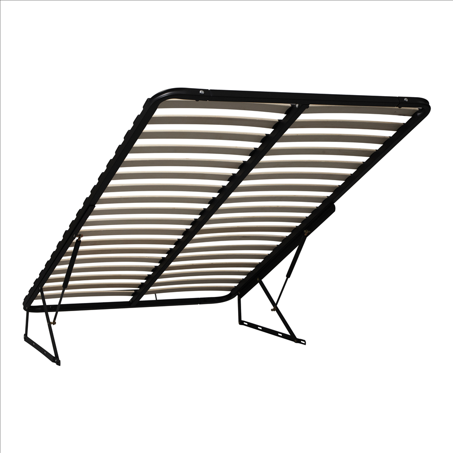 Stylish Metal Gas Lift Bed Frame with Hidden Storage Solution